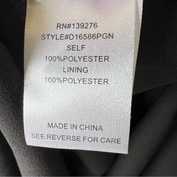 Stitch Fix Goth Black Lissa Embroidered Chiffon Button Front Blouse SIZE XXL NWT - Picture 6 of 8